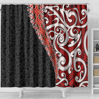 New Zealand Maori Stylized Koru Shower Curtain LT03 - Polynesian Pride