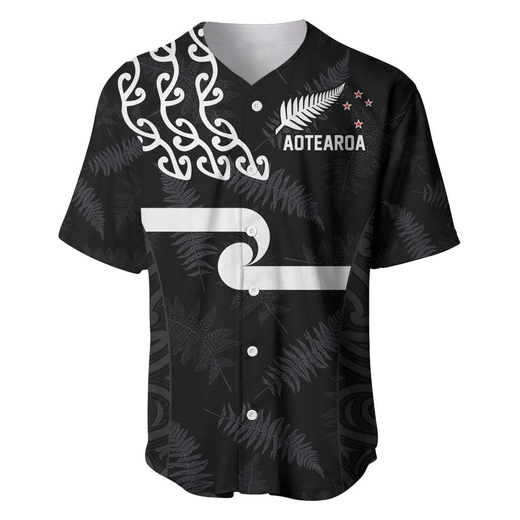 New Zealand Rugby Custom Baseball Jersey The Champions Aotearoa LT03 Black - Polynesian Pride