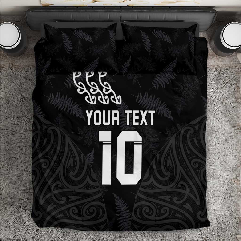 New Zealand Rugby Custom Bedding Set The Champions Aotearoa LT03 Black - Polynesian Pride
