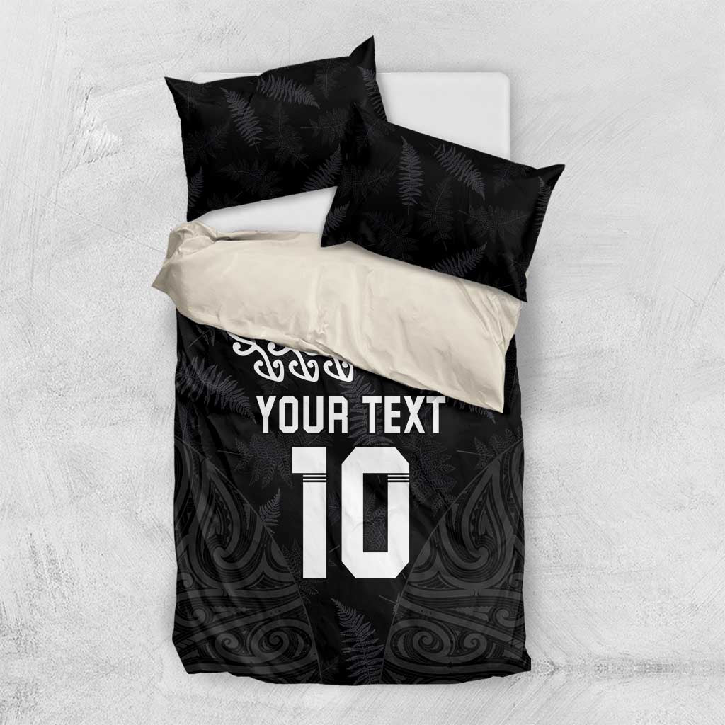 New Zealand Rugby Custom Bedding Set The Champions Aotearoa LT03 US Twin 172cm x 218cm Black - Polynesian Pride