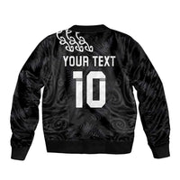New Zealand Rugby Custom Bomber Jacket The Champions Aotearoa LT03 - Polynesian Pride