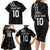 New Zealand Rugby Custom Family Matching Long Sleeve Bodycon Dress and Hawaiian Shirt The Champions Aotearoa