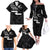 New Zealand Rugby Custom Family Matching Off The Shoulder Long Sleeve Dress and Hawaiian Shirt The Champions Aotearoa