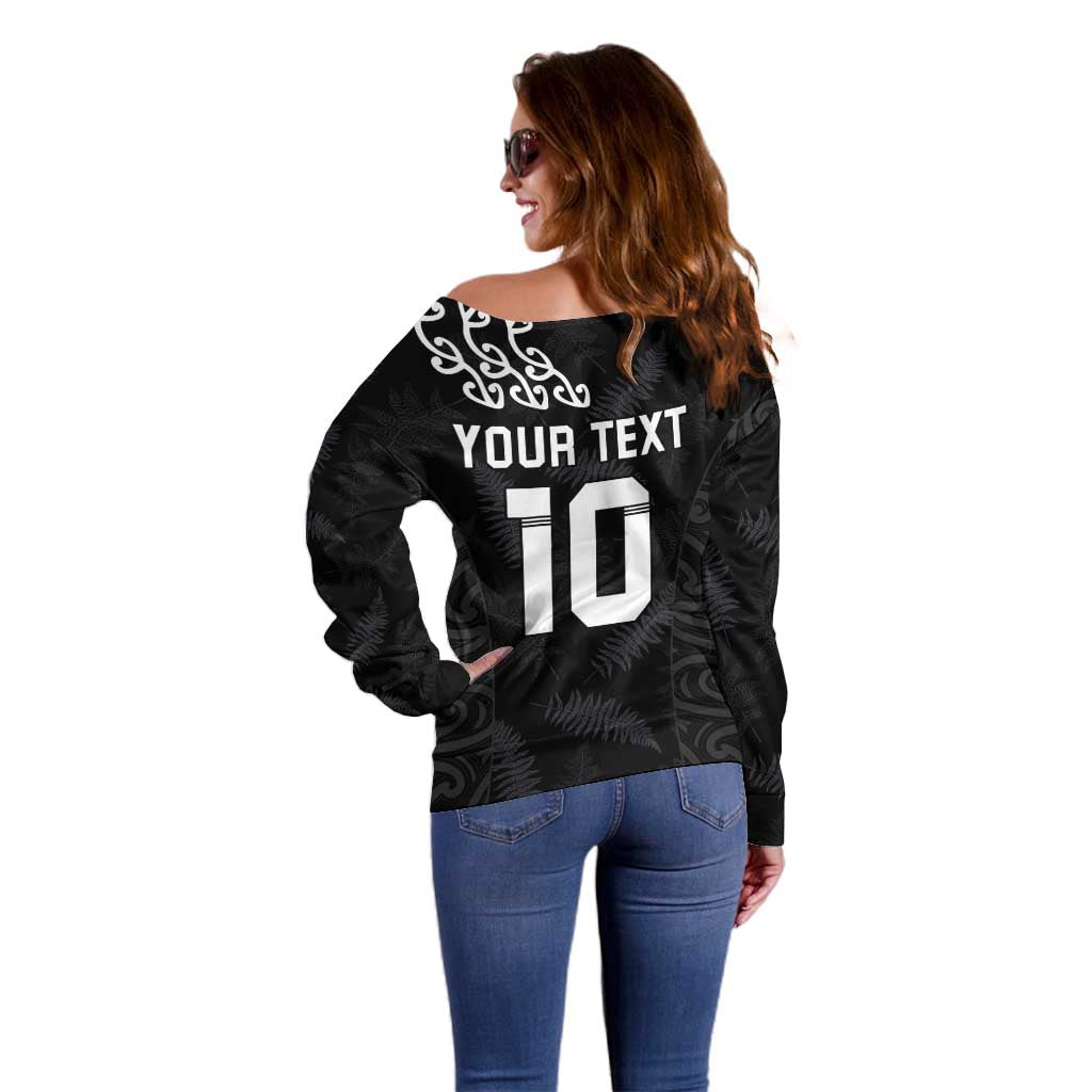 New Zealand Rugby Custom Off Shoulder Sweater The Champions Aotearoa LT03 - Polynesian Pride