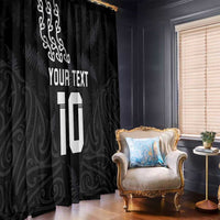 New Zealand Rugby Custom Window Curtain The Champions Aotearoa LT03 - Polynesian Pride