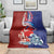 Hawaiian and Japanese Together Blanket The Whale and Koi Fish with Hinomaru and Lei