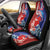 Hawaiian and Japanese Together Car Seat Cover The Whale and Koi Fish with Hinomaru and Lei