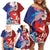 Hawaiian and Japanese Together Family Matching Off Shoulder Short Dress and Hawaiian Shirt The Whale and Koi Fish with Hinomaru and Lei