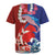 Hawaiian and Japanese Together Rugby Jersey The Whale and Koi Fish with Hinomaru and Lei