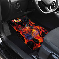 Hawaiian Turtle with Volcanic Eruption Car Mats Hibiscus Lei and Lava Flow an Abstract Texture LT03 - Polynesian Pride