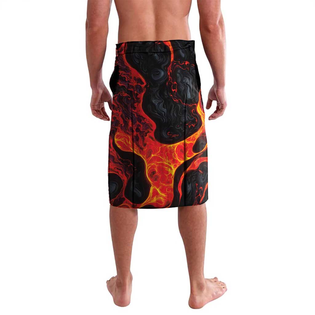 Hawaiian Turtle with Volcanic Eruption Lavalava Hibiscus Lei and Lava Flow an Abstract Texture LT03 - Polynesian Pride