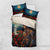 New Zealand Soldier ANZAC Day Bedding Set Silver Fern Starry Night Style LT03 US Twin 172cm x 218cm Blue - Polynesian Pride