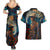 New Zealand Soldier ANZAC Day Couples Matching Summer Maxi Dress and Hawaiian Shirt Silver Fern Starry Night Style LT03 - Polynesian Pride