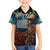 New Zealand Soldier ANZAC Day Family Matching Off Shoulder Short Dress and Hawaiian Shirt Silver Fern Starry Night Style LT03 Son's Shirt Blue - Polynesian Pride