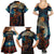 New Zealand Soldier ANZAC Day Family Matching Summer Maxi Dress and Hawaiian Shirt Silver Fern Starry Night Style LT03 - Polynesian Pride