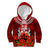 New Zealand ANZAC Waitangi Day Kid Hoodie Hei Tiki and Soldier LT03 Hoodie Red - Polynesian Pride