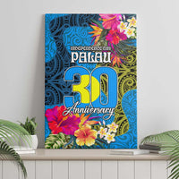 Palau Independence Day Canvas Wall Art 1st October 30th Anniversary Polynesian Jungle Flower LT03 - Polynesian Pride