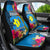 Palau Independence Day Car Seat Cover 1st October 30th Anniversary Polynesian Jungle Flower