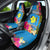 Palau Independence Day Car Seat Cover 1st October 30th Anniversary Polynesian Jungle Flower