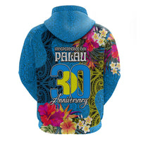Palau Independence Day Hoodie 1st October 30th Anniversary Polynesian Jungle Flower LT03 - Polynesian Pride