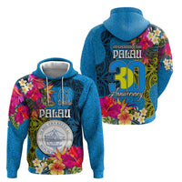 Palau Independence Day Hoodie 1st October 30th Anniversary Polynesian Jungle Flower LT03 - Polynesian Pride