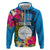 Palau Independence Day Hoodie 1st October 30th Anniversary Polynesian Jungle Flower