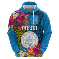 Palau Independence Day Hoodie 1st October 30th Anniversary Polynesian Jungle Flower LT03 - Polynesian Pride
