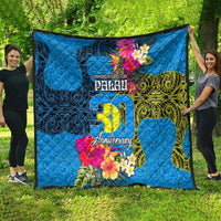 Palau Independence Day Quilt 1st October 30th Anniversary Polynesian Jungle Flower LT03 - Polynesian Pride