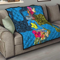 Palau Independence Day Quilt 1st October 30th Anniversary Polynesian Jungle Flower LT03 - Polynesian Pride