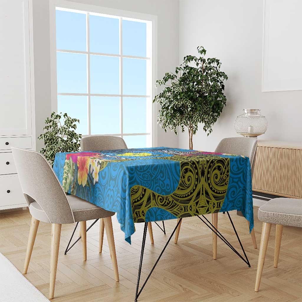 Palau Independence Day Tablecloth 1st October 30th Anniversary Polynesian Jungle Flower LT03 - Polynesian Pride