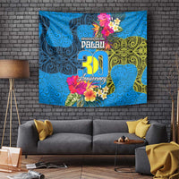 Palau Independence Day Tapestry 1st October 30th Anniversary Polynesian Jungle Flower LT03 - Polynesian Pride
