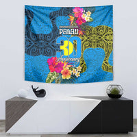 Palau Independence Day Tapestry 1st October 30th Anniversary Polynesian Jungle Flower LT03 - Polynesian Pride