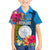 Personalised Palau Independence Day Kid Hawaiian Shirt 1st October 30th Anniversary Polynesian Jungle Flower