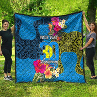 Personalised Palau Independence Day Quilt 1st October 30th Anniversary Polynesian Jungle Flower LT03 - Polynesian Pride