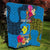 Personalised Palau Independence Day Quilt 1st October 30th Anniversary Polynesian Jungle Flower