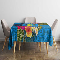 Personalised Palau Independence Day Tablecloth 1st October 30th Anniversary Polynesian Jungle Flower LT03 - Polynesian Pride