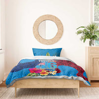 Tuvalu Independence Day Bedding Set 1st October 46th Anniversary Polynesian Jungle Flower LT03 - Polynesian Pride