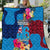 Tuvalu Independence Day Quilt 1st October 46th Anniversary Polynesian Jungle Flower