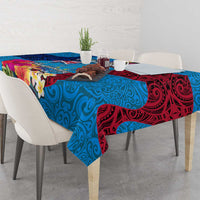 Tuvalu Independence Day Tablecloth 1st October 46th Anniversary Polynesian Jungle Flower LT03 - Polynesian Pride