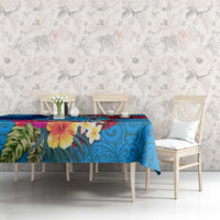 Tuvalu Independence Day Tablecloth 1st October 46th Anniversary Polynesian Jungle Flower LT03 - Polynesian Pride