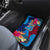 Personalised Tuvalu Independence Day Car Mats 1st October 46th Anniversary Polynesian Jungle Flower