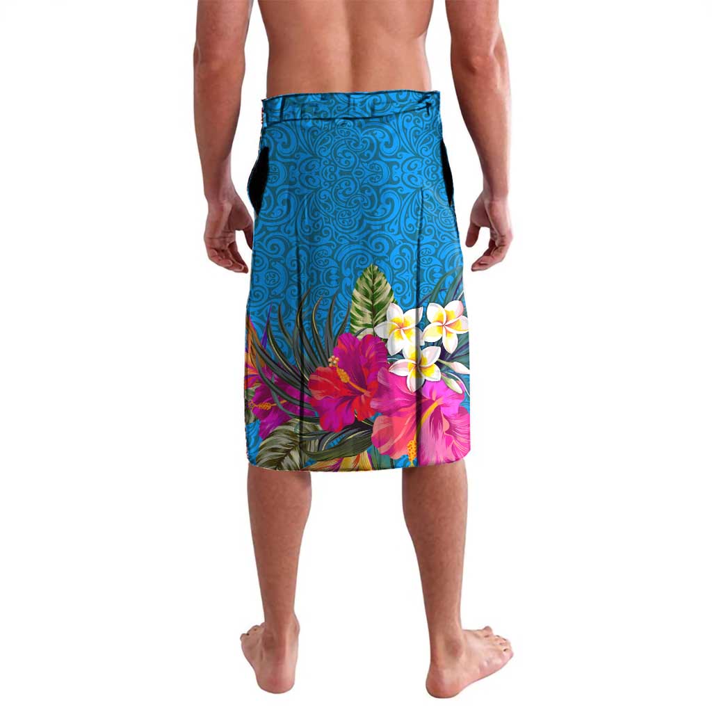 Personalised Tuvalu Independence Day Lavalava 1st October 46th Anniversary Polynesian Jungle Flower LT03 - Polynesian Pride