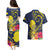 Niue Independence Day Couples Matching Puletasi and Hawaiian Shirt Hiapo Pattern Hibiscus Plumeria and Uga