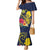 Niue Independence Day Family Matching Mermaid Dress and Hawaiian Shirt Hiapo Pattern Hibiscus Plumeria and Uga