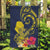 Niue Independence Day Garden Flag Hiapo Pattern Hibiscus Plumeria and Uga