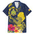 Niue Independence Day Hawaiian Shirt Hiapo Pattern Hibiscus Plumeria and Uga