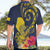 Niue Independence Day Hawaiian Shirt Hiapo Pattern Hibiscus Plumeria and Uga