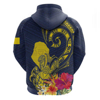 Niue Independence Day Hoodie Hiapo Pattern Hibiscus Plumeria and Uga LT03 - Polynesian Pride