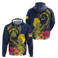Niue Independence Day Hoodie Hiapo Pattern Hibiscus Plumeria and Uga LT03 - Polynesian Pride