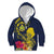 Niue Independence Day Kid Hoodie Hiapo Pattern Hibiscus Plumeria and Uga